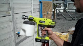 Ryobi 18 volt Pro Tip paint sprayer [upl. by Oned]