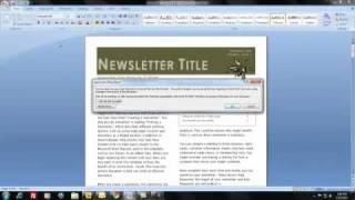 How do I create and distribute a newsletter using MS Word [upl. by Yhpos]