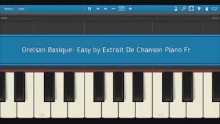 Orelsan Basique  Difficulté  Easy Synthésia [upl. by Savinirs]