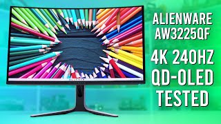 4K 240Hz QDOLED But Curved  Dell Alienware AW3225QF Review [upl. by Gilles]