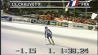 Patricia Chauvet wins slalom Haus im Ennstal 1993 [upl. by Svoboda]