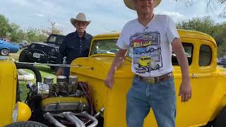 Car Show in Carrizo Springs Texas 110324 Street Rods [upl. by Oruam]