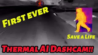 Thermal AI Dash Camera First Ever safety searchandrescue firstresponders fleet trucking [upl. by Ravi]