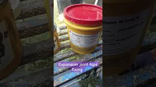 Expansion joint tape fixing using sika combiflex adhesive [upl. by Zsa Zsa]