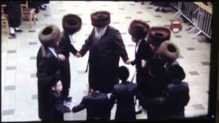 Belz Wedding 2014  Part 45 Belz Rebbe Mitzvah Tantz 9 [upl. by Leakcim]