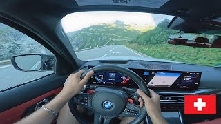 2024 BMW M3 POV Driving in Switzerland  Farkapass [upl. by Thorr357]