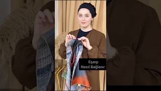 eşarp nasıl Bağlanır şalbağlama hijabtutorial لغات حجاب اشارب [upl. by Ecirahc362]