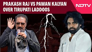 Tirupati Laddu Controversy  Prakash Raj Vs Pawan Kalyan Over Tirupati Laddoos [upl. by Clercq]