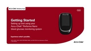 How To Use The AccuChek® Performa Nano Blood Glucose Meter System [upl. by Enyahc]