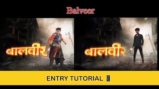 Balveer ka intro kaise banaye  बालवीर कैसे उड़ता है  balveer super powers [upl. by Caassi855]