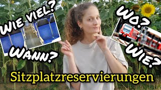 Sitzplatzreservierungen Interrail Wo kaufen wie teuer🤓  Was du wissen musst [upl. by Chloras]