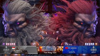 Street Fighter 6  Akuma Online Ranked Match 31 Against Modern Akuma [upl. by Suiram]