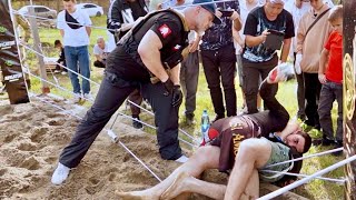 Crazy MMA fight on the sand Chechen Strelka [upl. by Ravid878]