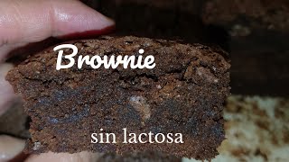 Receta de BROWNIE sin manteca con aceite fácil y barato y sin LACTOSA [upl. by Brittan]