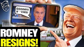 BREAKING Mitt Romney RESIGNS in Disgrace  McConnell Next 🚨 [upl. by Nevada]