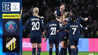 HIGHLIGHTS  PSG vs BK Häcken  UEFA Womens Champions League 202324 Français [upl. by Airbmak]