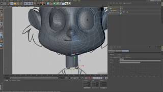 C4D Creating a Cartoon Character 004 Head Retopology Part 04 of 4 [upl. by Fennell]