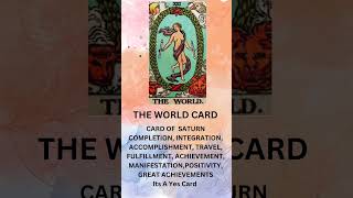 The World Tarot Card  Tarot Card Rider Waite Tarot Card  Tarot Card Readings tarot [upl. by Sisto]