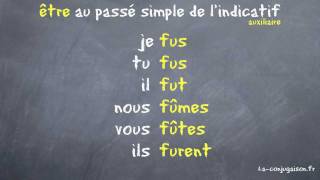 être au passé simple de lindicatif  Laconjugaisonfr [upl. by Ikcaj]