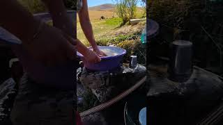 Butter Washing process village villagelife cooking yt viralvideo ytshorts shorts [upl. by Toile]