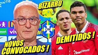 BRASIL ESPANTADO  DORIVAL CONVOCA MAIS 3 JOGADORES PARA SELEÃ‡ÃƒO  ANTONY E CASEMIRO DEMITIDOS E [upl. by Nohsram]