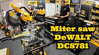 Miter saw DeWALT DCS781🪚Demonstration of functionalities eg cut line indicatorshadow vs laser [upl. by Cleland421]