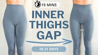 Get Inner Thighs GAP in 21 days 🔥 Inner Thighs Burn  Knee Friendly No Equipment  FitNicki [upl. by Bandler]