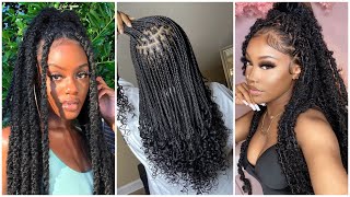 Protective Style Compilation  Braids Locs Twists and Cornrows [upl. by Lielos]