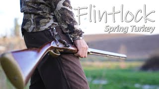 Hunting with Antique MUSKET  Flintlock Muzzleloader Turkey Hunt [upl. by Saitam]