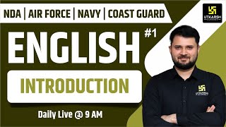 NDA Air Force Navy amp Coastguard English  Introduction  Vardan Practice Batch  Vikas Sir [upl. by Isleana]