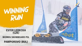 Ester Ledecka rises to glory in her season debut  FIS Snowboard World Cup 2324 [upl. by Case]