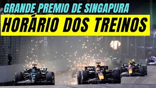 GP DE SINGAPURA TREINO LIVRE 1 E 2  HORARIOS DA TRANSMISSÃO NO BAND SPORTS [upl. by Aldrich]