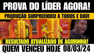 BBB 24 PROVA DO LIDER DE RESISTÊNCIA SEARA HOJE 08032024 TEMOS O VENCEDOR REVIRAVOLTA QUEM VENCEU [upl. by Willdon]