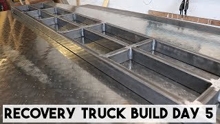 RECOVERY TRUCK BUILD DAY 5 BUILDING THE RAMPS RAMP TRUCK [upl. by Ailices]