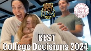 Best College Acceptance Reactions  Class of 2024 Compilation UCLA Stanford MIT etc [upl. by Anirres78]