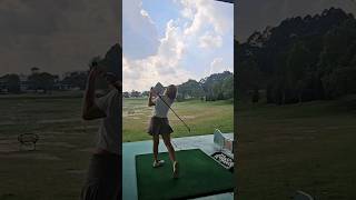 Driving Range Golf⛳️high ball hitfirst time i try play driving range golf super fun and good Excise [upl. by Adamis]