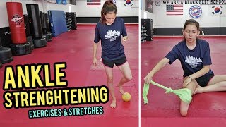 Easy Ankle Strengthening Exercises  Ankle Injury Recovery Taekwondo [upl. by Nylloh]