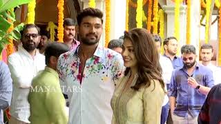 Bellamkonda Sreenivas and Kajal New Movie Opening Video  Manastars [upl. by Eiloj632]