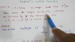 FERMATS LITTLE THEOREM PROOF [upl. by Elisabeth]