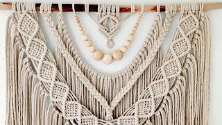 Makrama ścienna wallhanging macrame [upl. by Rabjohn]