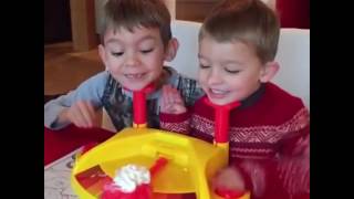 Brothers Play Pie Face Game [upl. by Oriana]