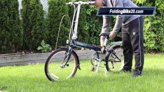 Dahon Speed D7  How to Fold and Unfold the Folding Bike [upl. by Gonzalez]