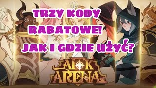 Trzy nowe kody rabatowe Jak i gdzie aktywować  AFK Arena Polska [upl. by Yztim538]