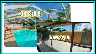 Advantages and Disadvantages of the New Pool Cage Screening Enclosure Ultra Large Panels [upl. by Aiveneg]