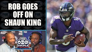 Rob Parker Goes off on Shaun King For Lamar Jackson Comments  THE ODD COUPLE [upl. by Simaj707]