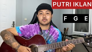 Chord Gampang Putri Iklan  ST12 Gitar Tutorial Pemula [upl. by Terb399]