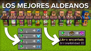 Los MEJORES TRADEOS Con Cada Aldeano en Minecraft Guia [upl. by Rodina]