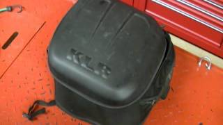 Review Kawasaki KLR 650 Motorcycle Soft Top Case Trunk or Tail Bag K57003101A [upl. by Tayler]