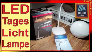 ALDI Angebot  LED Tageslichtlampe mit Farbtemperatur und Dimmer  Home Office  LED Leselampe [upl. by Atsyrk]