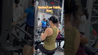 SeatedLow Cable Row backworkout backday fitnessfreak strengthtraining [upl. by Nepean]